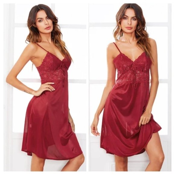 Affordable Fashion Finds Other - NWT Spaghetti Strap Bow & Love Chemise